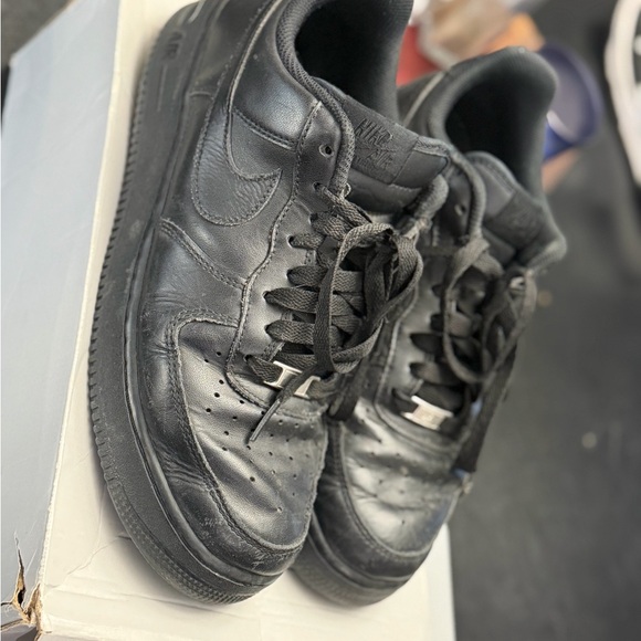 Nike Other - Nike Men's Air Force 1 Triple Black Sneakers 10.5